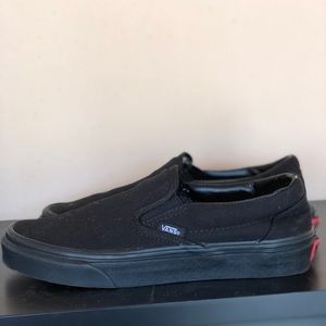 Vans | Black Canvas Slip On Sneakers